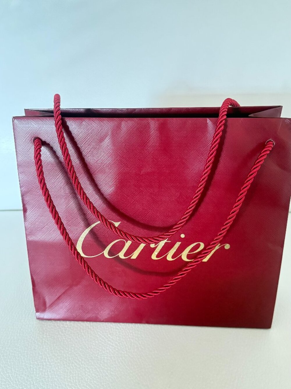 Authentic CARTIER Gift Bag shopping bag 10.25" x 9" for accessories / bag